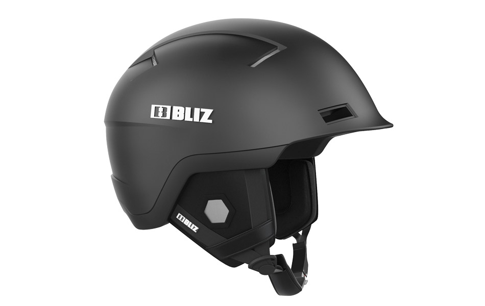 Infinity Black - Black ski helmet S