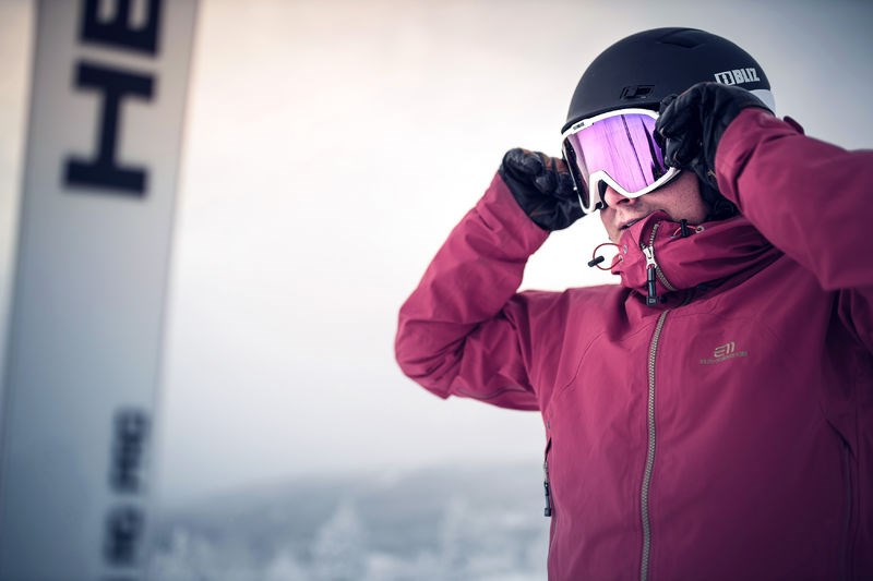 BLIZ Bliz FLOW - Masque ski white smoke/pink multi - Private Sport Shop