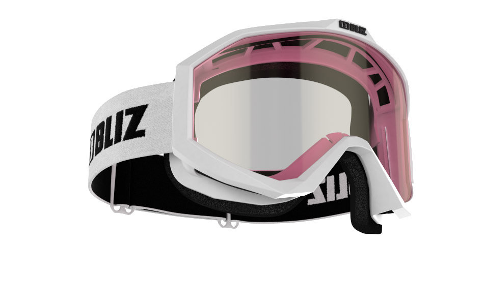 Liner Single lens - White w pink contrast